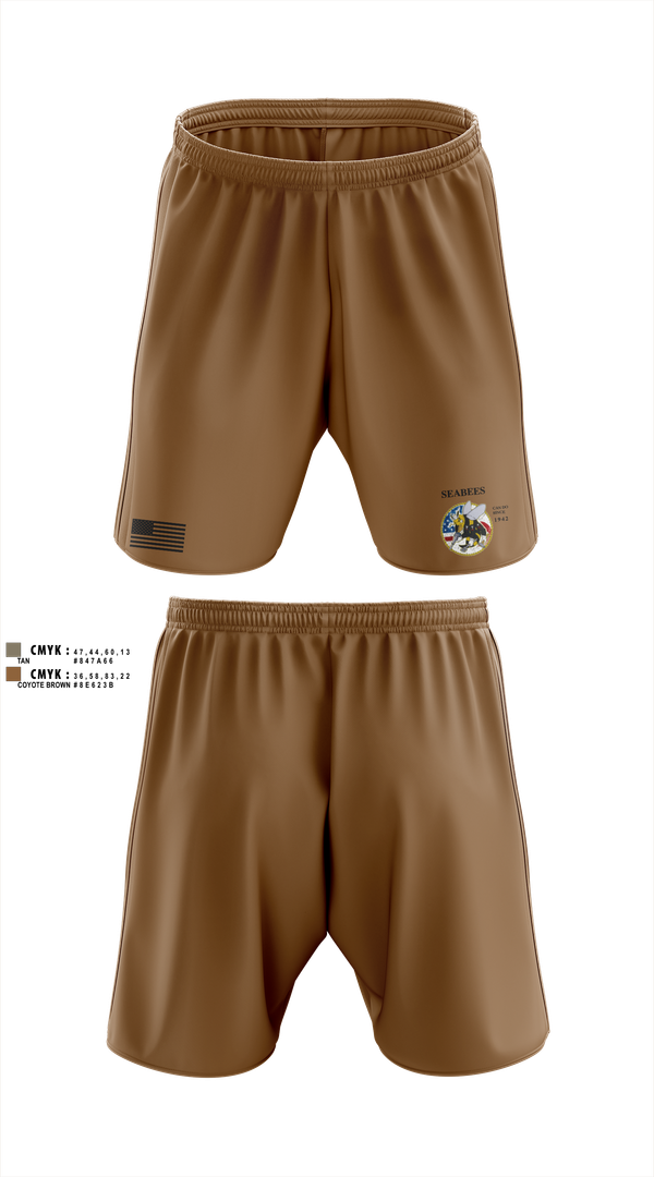 Athletic Shorts With Pockets, Seabees, Navy, Teamtime, Team time, sublimation, custom sports apparel, team uniforms, spirit wear, spiritwear, sports uniforms, custom shirts, team store, custom team store, fundraiser sports, apparel fundraiser