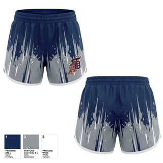 Womens Shorts, Tigers, Baseball, Teamtime, Team time, sublimation, custom sports apparel, team uniforms, spirit wear, spiritwear, sports uniforms, custom shirts, team store, custom team store, fundraiser sports, apparel fundraiser
