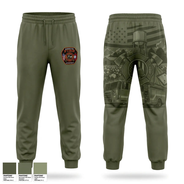Sweatpants, Burdette Fire Department, Fire Department, Teamtime, Team time, sublimation, custom sports apparel, team uniforms, spirit wear, spiritwear, sports uniforms, custom shirts, team store, custom team store, fundraiser sports, apparel fundraiser