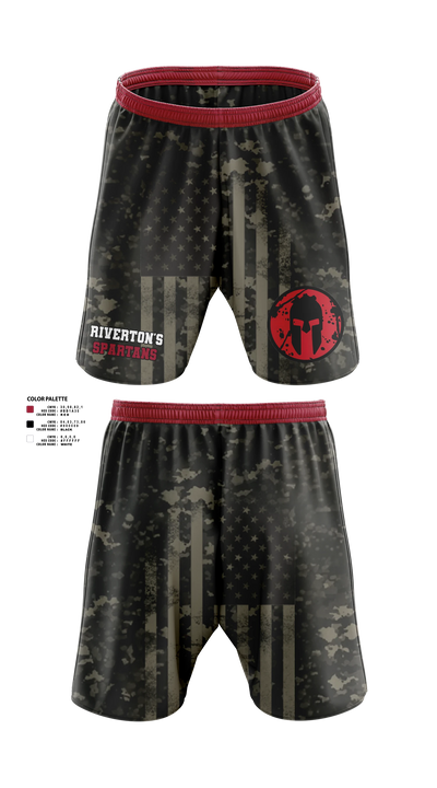 Riverton Middle School Wrestling 11230413 Athletic Shorts With Pockets - 127