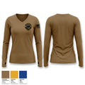 143d ESC Women's Long Sleeve V-neck Shirt - 1