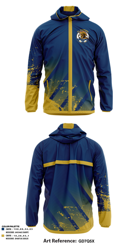 Windbreaker, FC Warriors, Men's Soccer, Teamtime, Team time, sublimation, custom sports apparel, team uniforms, spirit wear, spiritwear, sports uniforms, custom shirts, team store, custom team store, fundraiser sports, apparel fundraiser