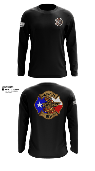 Long Sleeve Performance Shirt, Magnolia 189, Fire Department, Teamtime, Team time, sublimation, custom sports apparel, team uniforms, spirit wear, spiritwear, sports uniforms, custom shirts, team store, custom team store, fundraiser sports, apparel fundraiser