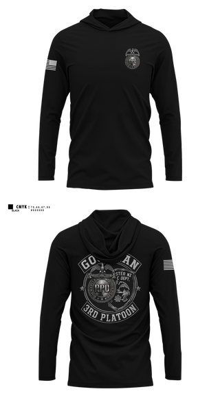 Long Sleeve hooded sunshirt, RPD, Police, Teamtime, Team time, sublimation, custom sports apparel, team uniforms, spirit wear, spiritwear, sports uniforms, custom shirts, team store, custom team store, fundraiser sports, apparel fundraiser