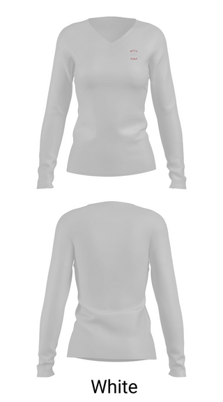 Womens Long Sleeve Vneck Shirt, WYCO 307 Reds, Baseball, Teamtime, Team time, sublimation, custom sports apparel, team uniforms, spirit wear, spiritwear, sports uniforms, custom shirts, team store, custom team store, fundraiser sports, apparel fundraiser