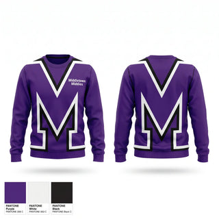 Crew Neck Sweatshirt, Middletown Middies, Baseball, Teamtime, Team time, sublimation, custom sports apparel, team uniforms, spirit wear, spiritwear, sports uniforms, custom shirts, team store, custom team store, fundraiser sports, apparel fundraiser
