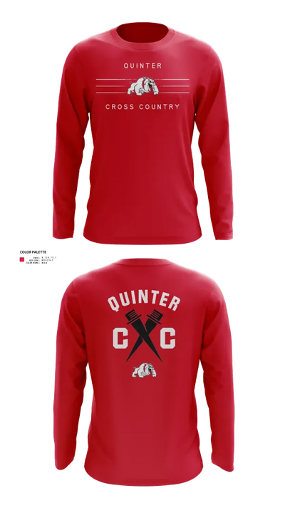 Quinter Bulldogs 74495795 Long Sleeve Performance Shirt 21