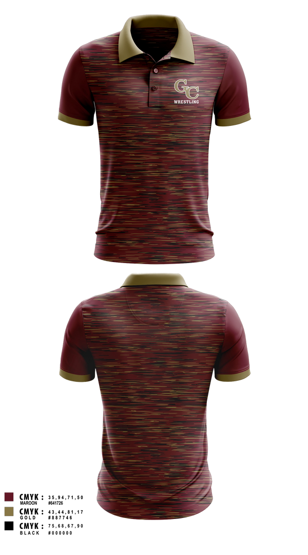Short Sleeve Performance Polo, George County, Wrestling, Teamtime, Team time, sublimation, custom sports apparel, team uniforms, spirit wear, spiritwear, sports uniforms, custom shirts, team store, custom team store, fundraiser sports, apparel fundraiser