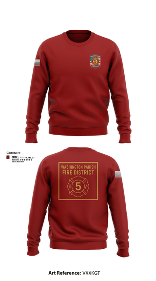 Crew Neck Sweatshirt, Washington Parish Fire District 5, Fire Department, Teamtime, Team time, sublimation, custom sports apparel, team uniforms, spirit wear, spiritwear, sports uniforms, custom shirts, team store, custom team store, fundraiser sports, apparel fundraiser
