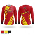 Michigan Redbirds 12992409 Long Sleeve Performance Shirt 1