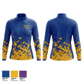 Quarter Zip Jacket, Spartan Seniors, Cross Country, Teamtime, Team time, sublimation, custom sports apparel, team uniforms, spirit wear, spiritwear, sports uniforms, custom shirts, team store, custom team store, fundraiser sports, apparel fundraiser