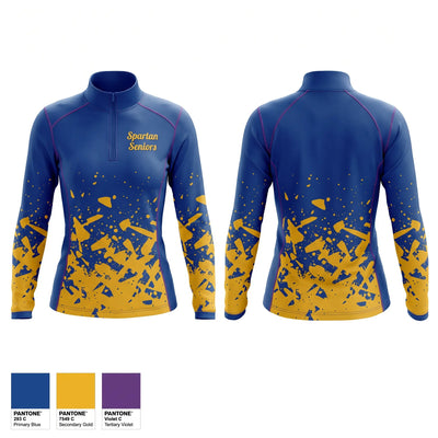 Spartan Seniors 83301761 Quarter Zip Jacket - 1