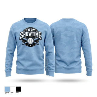 Crew Neck Sweatshirt, Indy Showtime, Baseball, Teamtime, Team time, sublimation, custom sports apparel, team uniforms, spirit wear, spiritwear, sports uniforms, custom shirts, team store, custom team store, fundraiser sports, apparel fundraiser