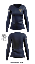 Spring Township Police Department 9692070 Women's Long Sleeve V-neck Shirt - 15