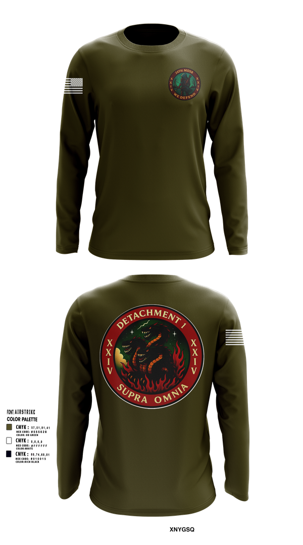 Long Sleeve Performance Shirt, Detachment 1, 24th MDSB, , Teamtime, Team time, sublimation, custom sports apparel, team uniforms, spirit wear, spiritwear, sports uniforms, custom shirts, team store, custom team store, fundraiser sports, apparel fundraiser