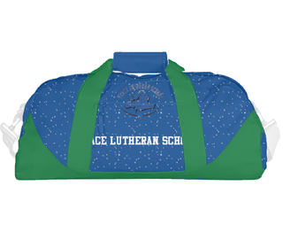 Duffle Bag, Peace Lutheran School, Spirit Store, Teamtime, Team time, sublimation, custom sports apparel, team uniforms, spirit wear, spiritwear, sports uniforms, custom shirts, team store, custom team store, fundraiser sports, apparel fundraiser
