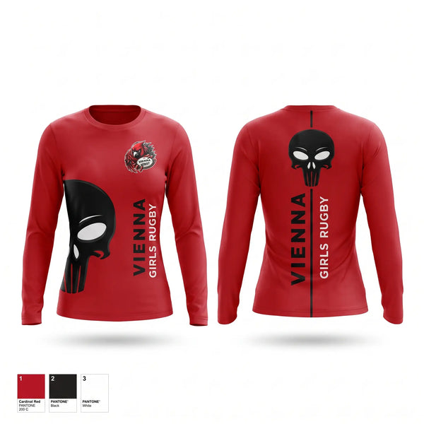 Long Sleeve Performance Shirt, Vienna Girls, Rugby, Teamtime, Team time, sublimation, custom sports apparel, team uniforms, spirit wear, spiritwear, sports uniforms, custom shirts, team store, custom team store, fundraiser sports, apparel fundraiser