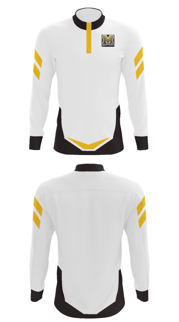 Quarter Zip Jacket, Manning Junior High School Basketball, Women's Basketball, Teamtime, Team time, sublimation, custom sports apparel, team uniforms, spirit wear, spiritwear, sports uniforms, custom shirts, team store, custom team store, fundraiser sports, apparel fundraiser