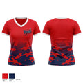 Okeeheelee Warriors Women's Short Sleeve V-neck Shirt - 1