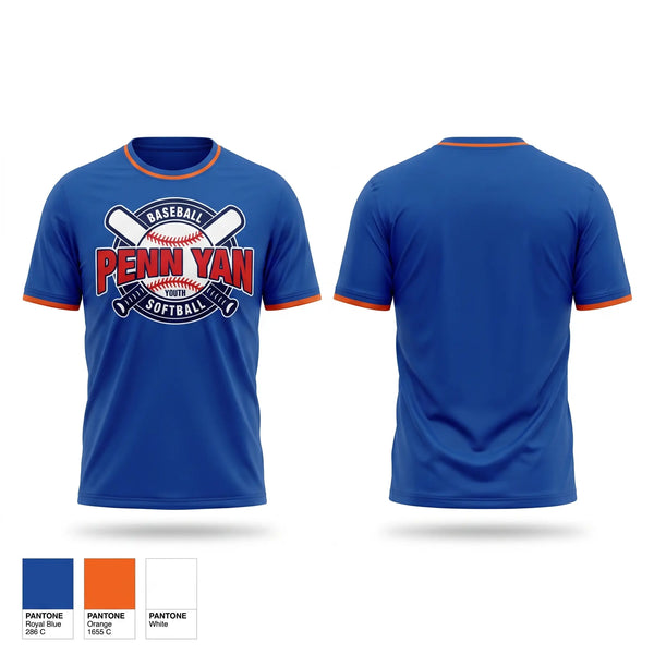 Short Sleeve Performance Shirt, Penn Yan Youth Baseball, Baseball, Teamtime, Team time, sublimation, custom sports apparel, team uniforms, spirit wear, spiritwear, sports uniforms, custom shirts, team store, custom team store, fundraiser sports, apparel fundraiser