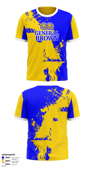Short Sleeve Performance Shirt, General Brown, Cheer, Teamtime, Team time, sublimation, custom sports apparel, team uniforms, spirit wear, spiritwear, sports uniforms, custom shirts, team store, custom team store, fundraiser sports, apparel fundraiser
