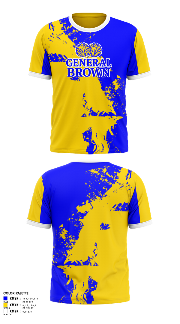 Short Sleeve Performance Shirt, General Brown, Cheer, Teamtime, Team time, sublimation, custom sports apparel, team uniforms, spirit wear, spiritwear, sports uniforms, custom shirts, team store, custom team store, fundraiser sports, apparel fundraiser