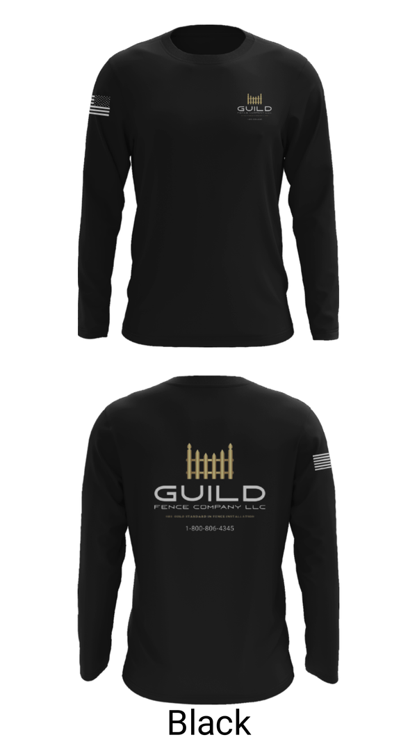 Long Sleeve Performance Shirt, Guild fence company LLC, , Teamtime, Team time, sublimation, custom sports apparel, team uniforms, spirit wear, spiritwear, sports uniforms, custom shirts, team store, custom team store, fundraiser sports, apparel fundraiser