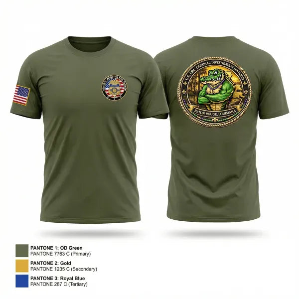 EPA-CID Baton Rouge 12287064 Old School Cotton Feel Shirt - 10