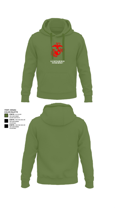 H&S Battalion HQ CO Station Motor T 63932738 Hoodie - 51