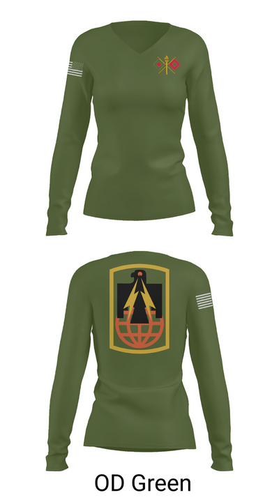 57th ESB 30195077 Women's Long Sleeve V-neck Shirt - 57