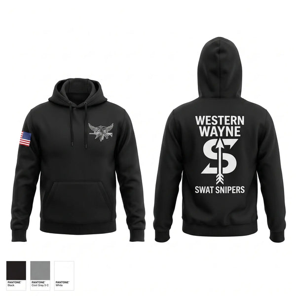 Hoodie, Western Wayne SWAT Snipers, Police, Teamtime, Team time, sublimation, custom sports apparel, team uniforms, spirit wear, spiritwear, sports uniforms, custom shirts, team store, custom team store, fundraiser sports, apparel fundraiser