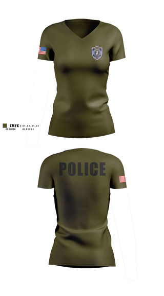 Womens Short Sleeve Vneck Shirt, Robbinsville Police, Police, Teamtime, Team time, sublimation, custom sports apparel, team uniforms, spirit wear, spiritwear, sports uniforms, custom shirts, team store, custom team store, fundraiser sports, apparel fundraiser