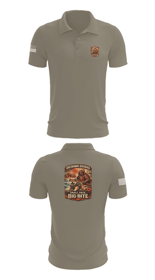 Short Sleeve Performance Polo, VRA-J Okinawa, Army, Teamtime, Team time, sublimation, custom sports apparel, team uniforms, spirit wear, spiritwear, sports uniforms, custom shirts, team store, custom team store, fundraiser sports, apparel fundraiser