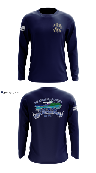 Long Sleeve Performance Shirt, Wrangell Volunteer Fire Department, Fire Department, Teamtime, Team time, sublimation, custom sports apparel, team uniforms, spirit wear, spiritwear, sports uniforms, custom shirts, team store, custom team store, fundraiser sports, apparel fundraiser