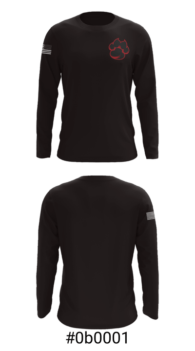 Whitefield Public School 90233084 Long Sleeve Performance Shirt - 18