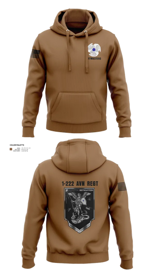 Hoodie, 1-222 Aviaition Regiment, Army, Teamtime, Team time, sublimation, custom sports apparel, team uniforms, spirit wear, spiritwear, sports uniforms, custom shirts, team store, custom team store, fundraiser sports, apparel fundraiser