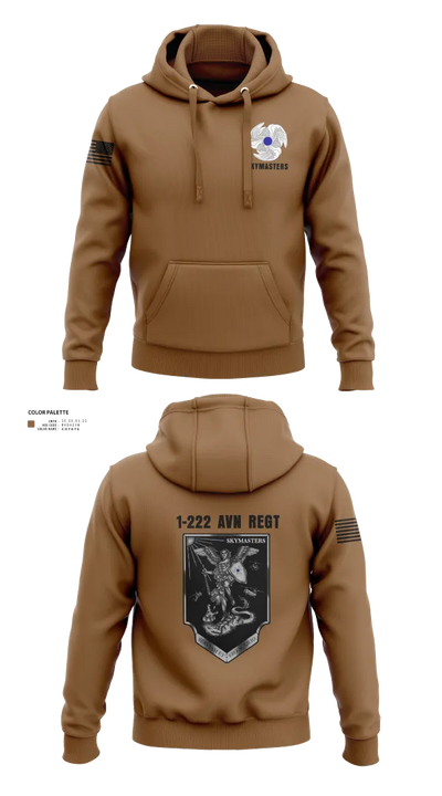 1-222 Aviaition Regiment 73134658 Hoodie - 22