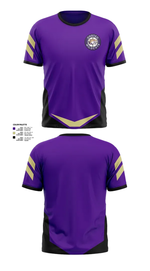 Short Sleeve Performance Shirt, Onsted Wildcats, Baseball, Teamtime, Team time, sublimation, custom sports apparel, team uniforms, spirit wear, spiritwear, sports uniforms, custom shirts, team store, custom team store, fundraiser sports, apparel fundraiser