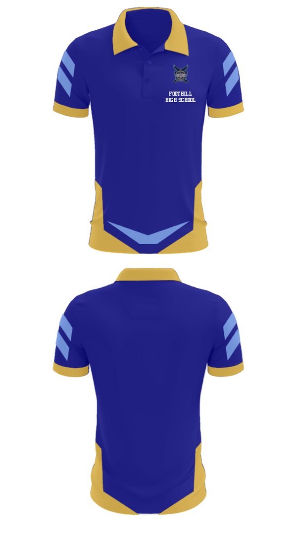 Short Sleeve Performance Polo, Foothill High School, Spirit Store, Teamtime, Team time, sublimation, custom sports apparel, team uniforms, spirit wear, spiritwear, sports uniforms, custom shirts, team store, custom team store, fundraiser sports, apparel fundraiser