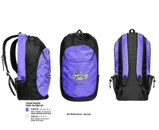 Gear Bag, Soley Stars, Baseball, Teamtime, Team time, sublimation, custom sports apparel, team uniforms, spirit wear, spiritwear, sports uniforms, custom shirts, team store, custom team store, fundraiser sports, apparel fundraiser