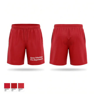 Athletic Shorts With Pockets, Kress Volunteer Fire Department, Fire Department, Teamtime, Team time, sublimation, custom sports apparel, team uniforms, spirit wear, spiritwear, sports uniforms, custom shirts, team store, custom team store, fundraiser sports, apparel fundraiser