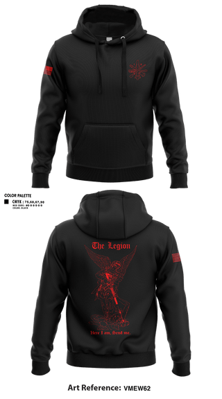 Hoodie, The Legion / B CO / 2-5 CAV, Army, Teamtime, Team time, sublimation, custom sports apparel, team uniforms, spirit wear, spiritwear, sports uniforms, custom shirts, team store, custom team store, fundraiser sports, apparel fundraiser