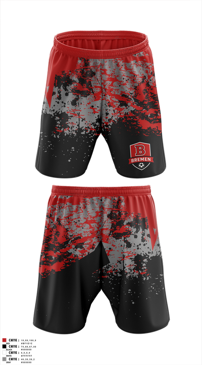 Bremen Soccer 43013668 Mens Soccer Shorts - 2