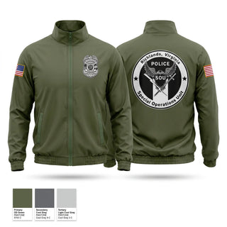 Windbreaker, Richlands Police Department SOU Team, Police, Teamtime, Team time, sublimation, custom sports apparel, team uniforms, spirit wear, spiritwear, sports uniforms, custom shirts, team store, custom team store, fundraiser sports, apparel fundraiser