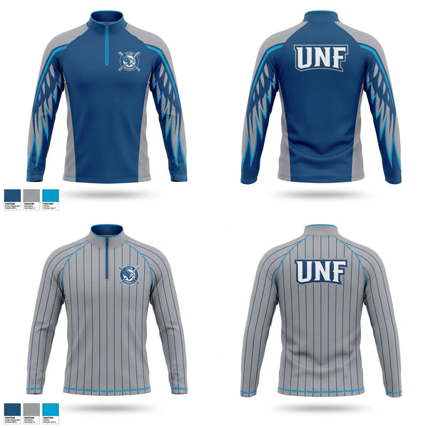 Quarter Zip Jacket, UNF Club Baseball, Baseball, Teamtime, Team time, sublimation, custom sports apparel, team uniforms, spirit wear, spiritwear, sports uniforms, custom shirts, team store, custom team store, fundraiser sports, apparel fundraiser