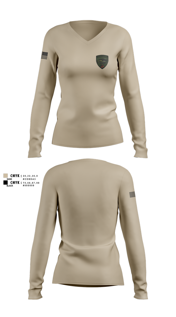 Womens Long Sleeve Vneck Shirt, BrdSchZg, Air Force, Teamtime, Team time, sublimation, custom sports apparel, team uniforms, spirit wear, spiritwear, sports uniforms, custom shirts, team store, custom team store, fundraiser sports, apparel fundraiser