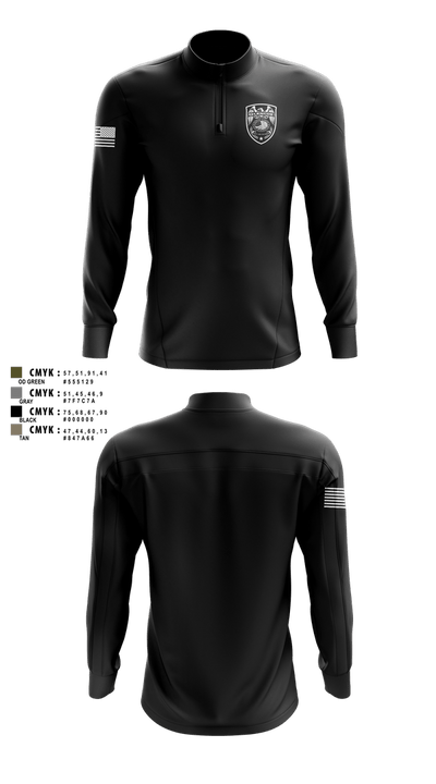 Glencoe Police Department Quarter Zip Jacket - 1