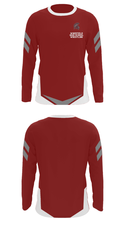 Wakefield High School Wrestling 75213436 Long Sleeve Performance Shirt - 35