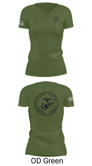 Women's Short Sleeve Vneck Shirt, UHS MCJROTC, Marines, Teamtime, Team time, sublimation, custom sports apparel, team uniforms, spirit wear, spiritwear, sports uniforms, custom shirts, team store, custom team store, fundraiser sports, apparel fundraiser