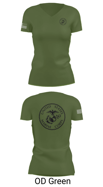 UHS MCJROTC 61480797 Women's Short Sleeve V-neck Shirt - 28